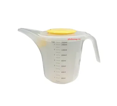Ca nhựa đánh trứng và kem có nắp 1500ml