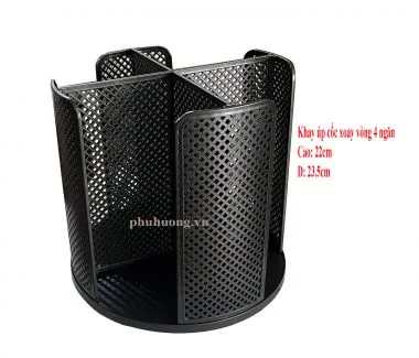 Khay úp cốc xoay vòng 4 ngăn