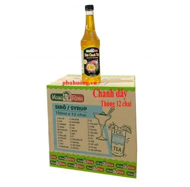 Siro Golden Farm chanh dây 700ml - Thùng 12 chai