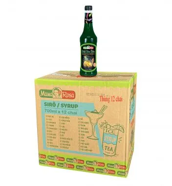 Siro Golden Farm sâm dứa 700ml - Thùng 12 chai