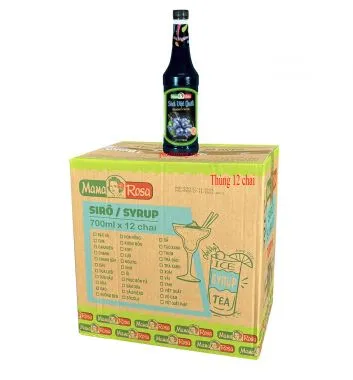 Siro Golden Farm việt quất 700ml - Thùng 12 chai