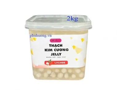 Thạch kim cương nhân sốt trái cây VẢI 2kg