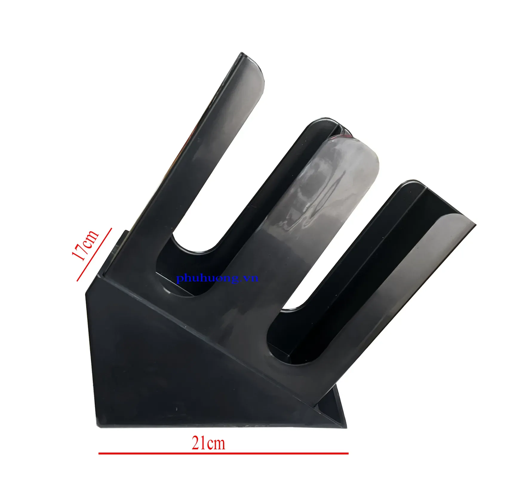 Kệ đựng ly 2 ngăn xéo (tam giác)
