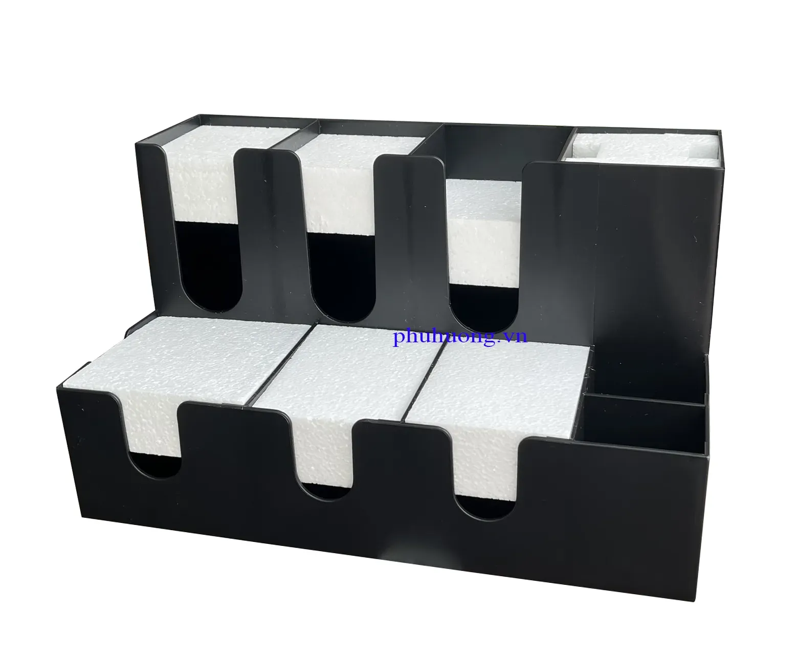 Kệ cốc 9 ngăn 2 tầng nhựa PP