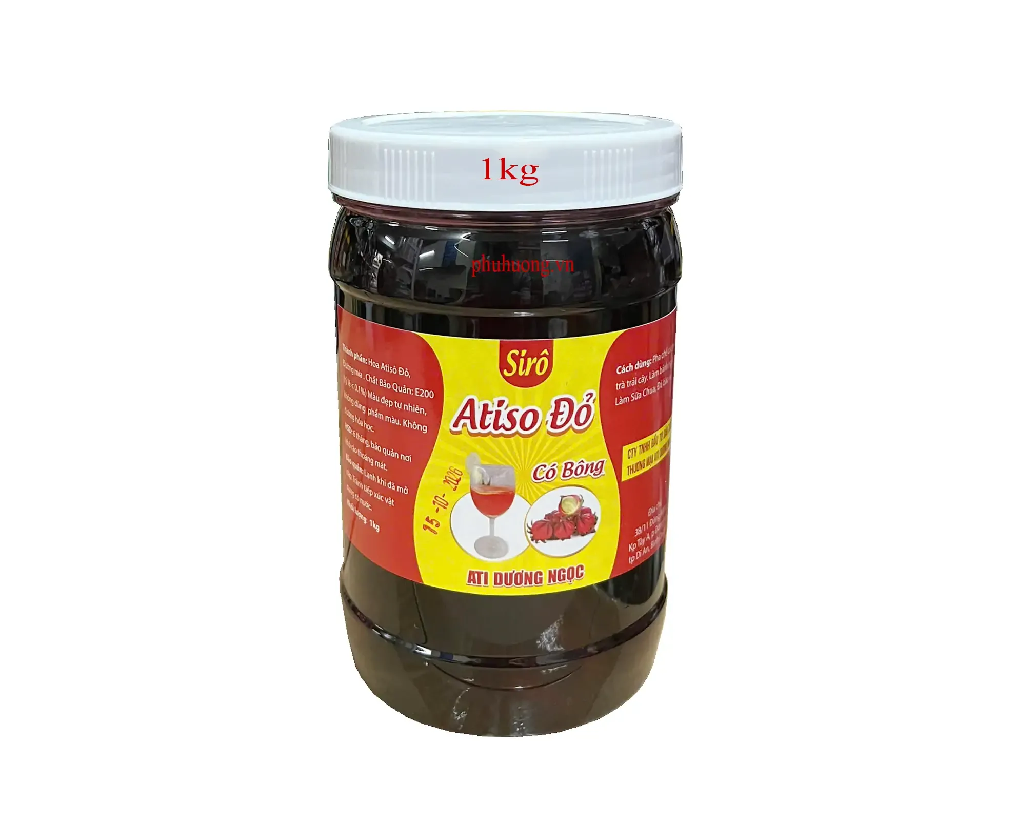 Mứt atiso đỏ có bông 1kg - DƯƠNG NGỌC (hibiscus)