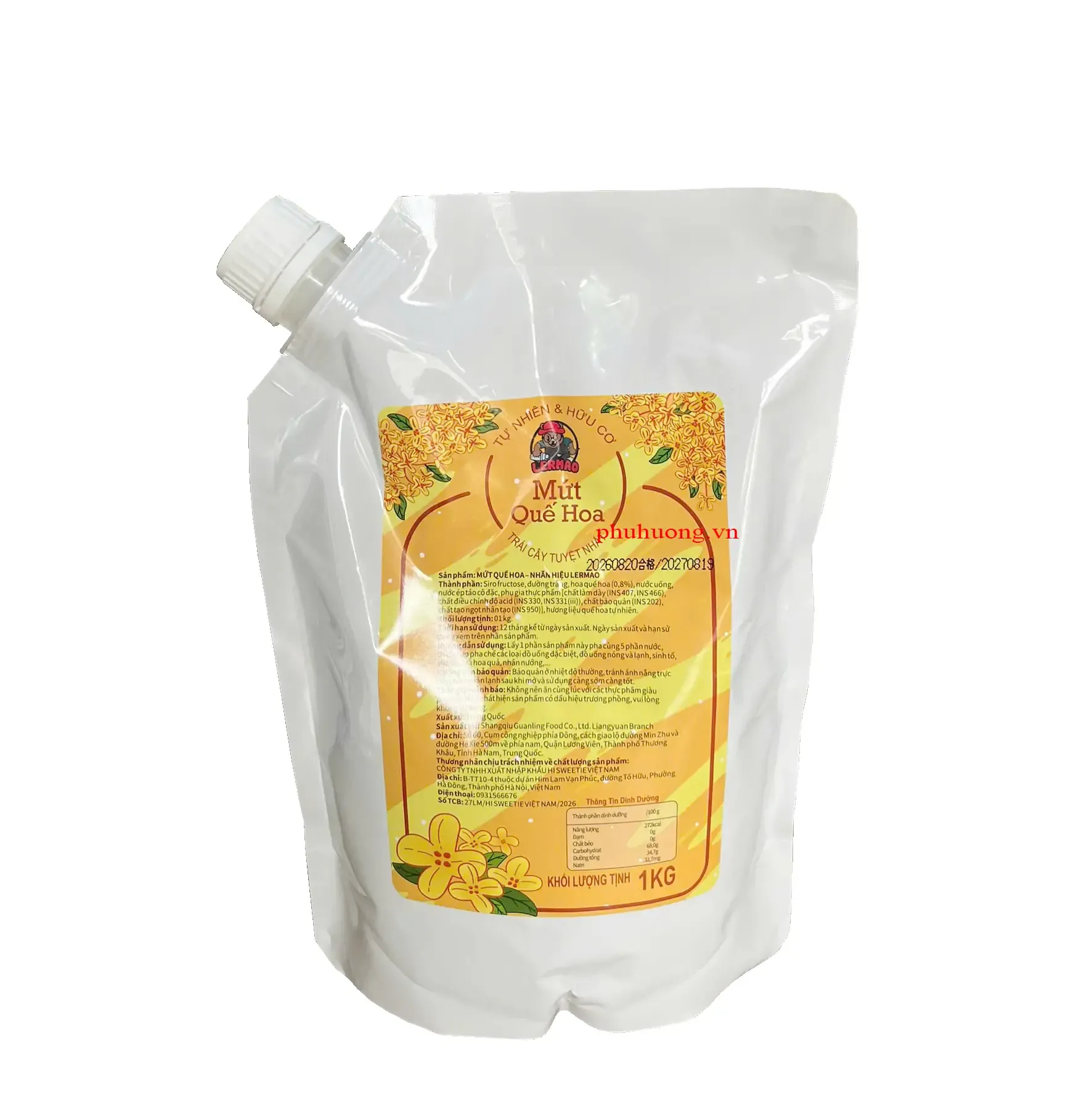 Mứt quế hoa Lermao 1kg