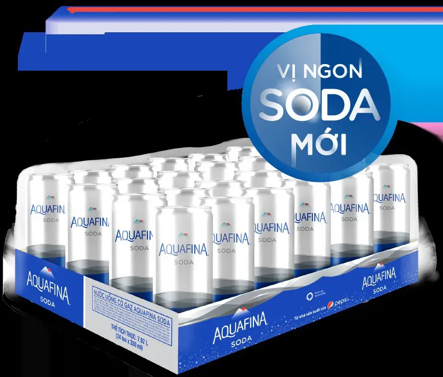 Soda Aquafina thùng 24 lon