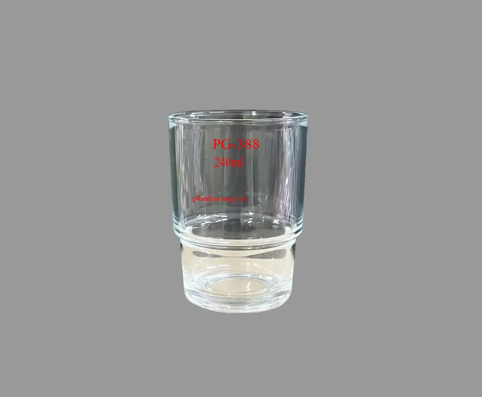 Ly thủy tinh không quai PG-388 - 240ml