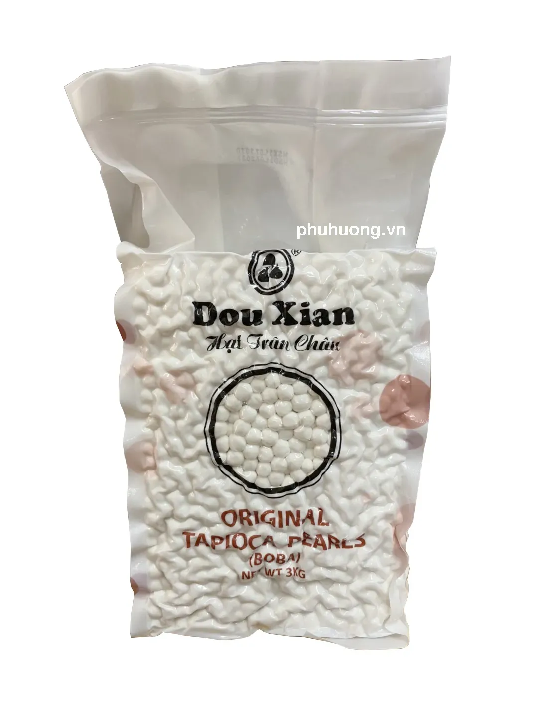 Trân châu trắng Dou Xian 3kg - hạt lớn 2.5 (TRẮNG)