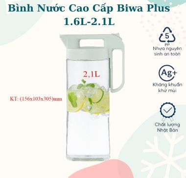 Bình nước cao cấp Biwa Plus 2,1L