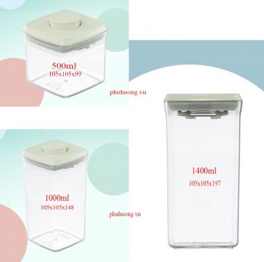 Hộp đựng thực phẩm khô Hokkaido 1400ml