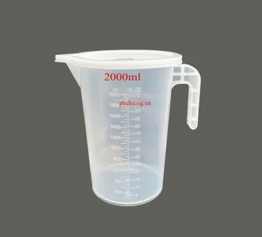 Ca đong nhựa 2000ml mẫu mới (kèm nắp)