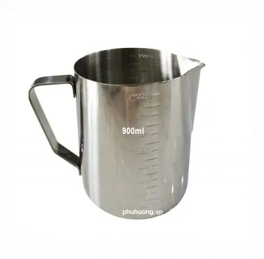 Ca inox 900ml có vạch chia