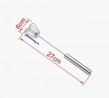 Cây đánh cafe inox , dài 27cm, vành 6cm