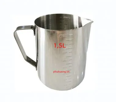 Ca inox 1500ml có vạch chia