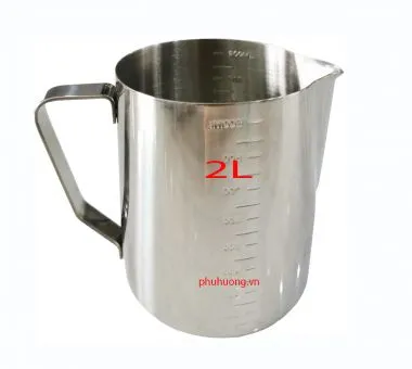 Ca inox 2000ml có vạch chia
