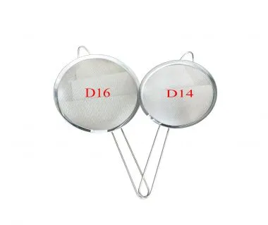 Rây inox đáy bầu D16cm