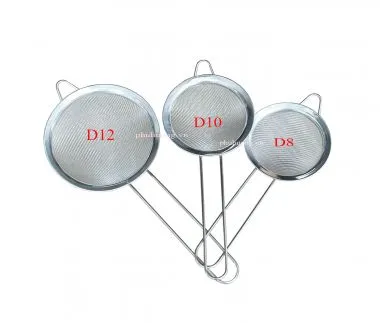 Rây inox đáy bầu D8cm