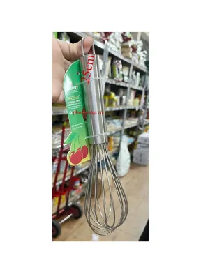 Cây đánh trứng cán inox 25cm hiệu Cherry