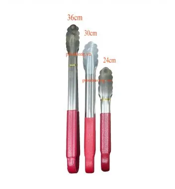 Kẹp inox lá cán đỏ 182110 (nhỏ 24cm)