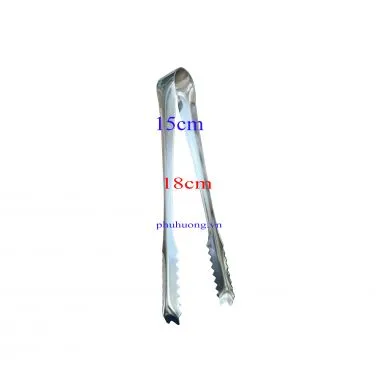 Gắp đá 198004 (kẹp đá 18cm - inox)