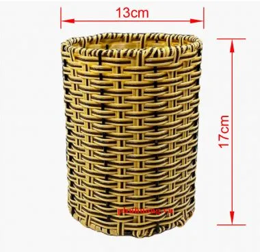 Khay mây tròn đại Dxh: 13x17cm