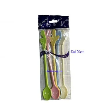 Muỗng bàn tay đục dài 20cm - túi 5 cái