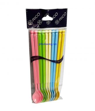 Muỗng cán vuông viên bi đục RICO (10 cái/bịch)