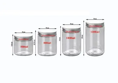 Hũ Nhựa Nắp Nhôm 1200ml