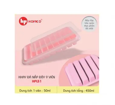 Khay đá nắp đậy 9 viên HPL51