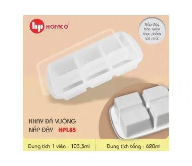 Khay đá vuông nắp đậy HPL85
