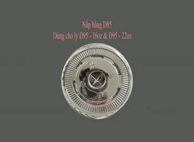 Nắp bằng D95 ly nhựa - cây 50 cái