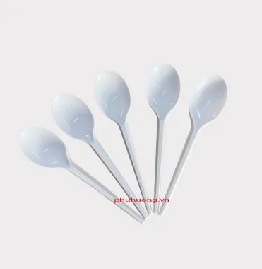 Muỗng trắng - 15cm (cán ngắn) 50c/lốc