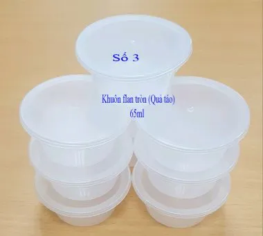 Hộp Flan 3 (quả táo) - 65ml - 50 cái