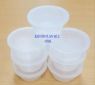 Hộp Flan 2 (Vĩnh Trường) - 65ml - 50 cái