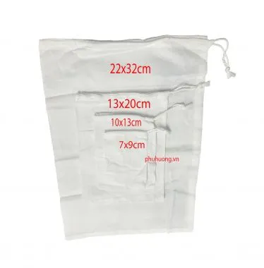 Túi lọc trà vải cotton 13*20cm