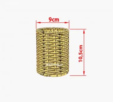 Khay mây tròn nhỏ Dxh: 9x10,5cm