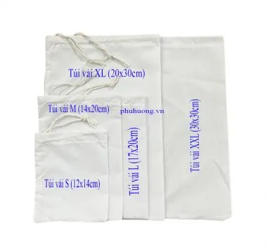 Túi lọc trà vải Cotton S (12x14cm)