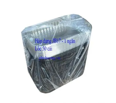 Hộp nhựa JB17 - 1 ngăn (Hộp HT17) - Lốc 50 bộ