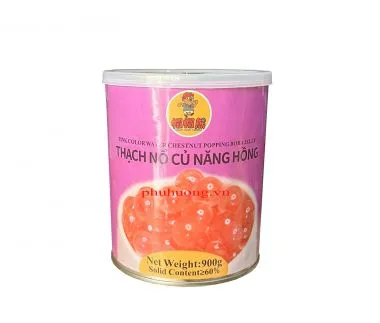Thạch nổ củ năng 900gr/hộp - Lermao - HỒNG