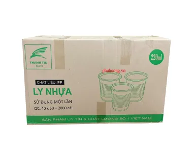 Ly nhựa sử dụng 1 lần 220ml - Thùng 2000 cái