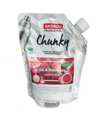 Mứt Chunky vải & hoa hồng (Lychee Rose) 1kg