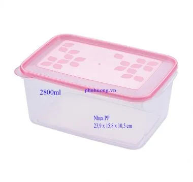 Hộp bầu 2800ml nhựa PP*40