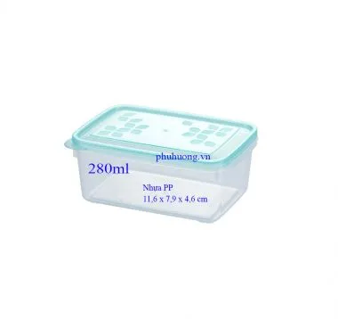 Hộp bầu 280ml nhựa PP*60