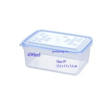 Hộp bầu 490ml nhựa PP*40