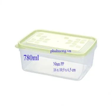 Hộp bầu 780ml nhựa PP*40