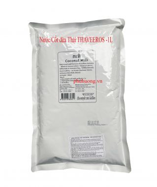 Nước cốt dừa Thái Thaveeros - túi 1 lít