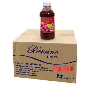 Sinh tố Berrino phúc bồn tử - Thùng 12 chai