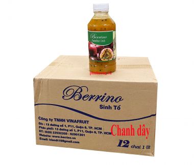 Sinh tố Berrino chanh dây - Thùng 12 chai