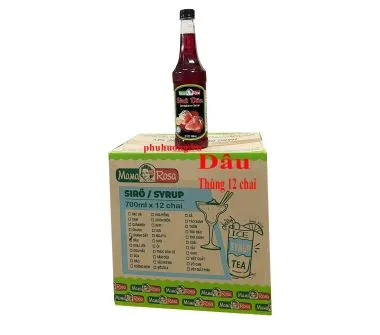 Siro Golden Farm dâu 700ml - Thùng 12 chai
